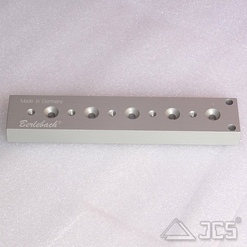 Berlebach Prismenschiene 20cm silber eloxiert