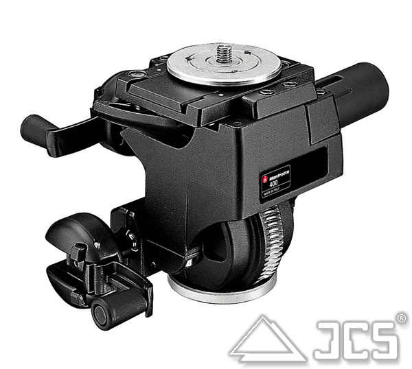 Manfrotto Getriebe-Neigekopf 400 incl. 3 Wechselplatte 400PL-LOW,