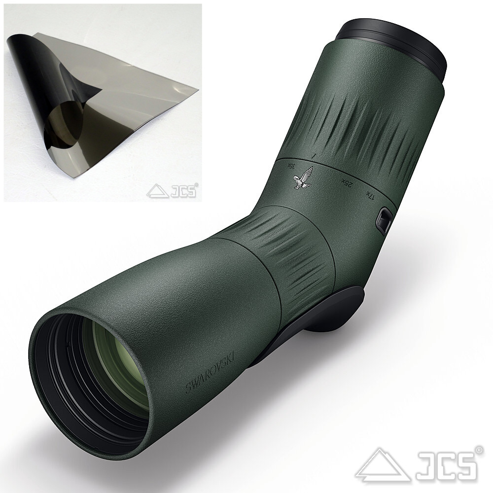 Swarovski ATC 56mm Spektiv 17-40x Schrägeinblick grün, Set mit Sonnenfilter-Folie und Stativ