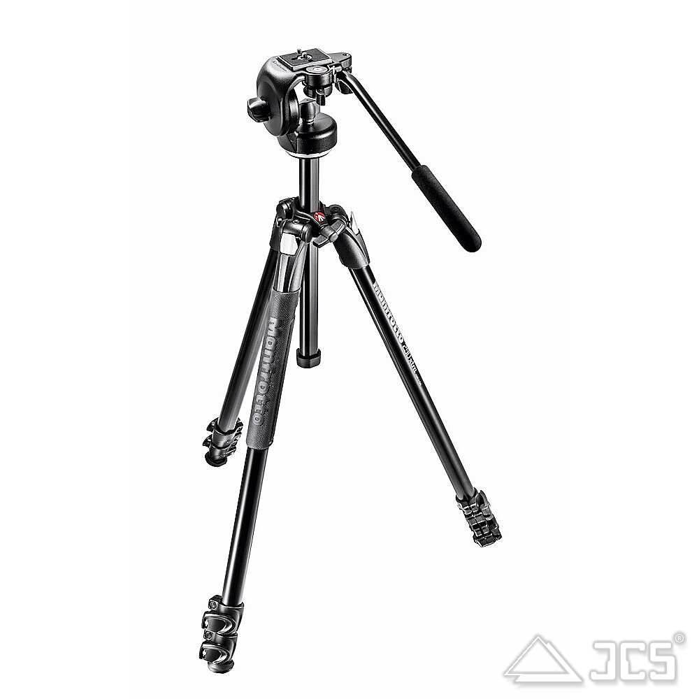 Manfrotto Spektiv & Video Kit MK290XTA3-128RC Alu-Stativ 290XTA3 plus Neiger 128RC