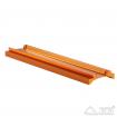 Prismen-Schiene 3" für C11 mit Bohrungen für C11, orange eloxiert
