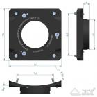 PrimaLuceLab Adapter für SkyWatcher/Orion Newton 250 f/4+f/5 für 2" ESATTO motorisierter Okularauszu