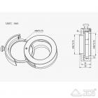 ZWO Filterschublade für 2" Filter M48 auf T2 Anschluss Länge 21mm