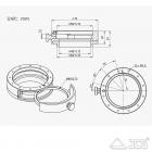 ZWO Filterschublade für 2" Filter M54x0,75 Anschluss für Vollformatkameras