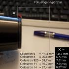 UFC S70a auf C11/C9,25 Hyperstar Teleskop-Adapter