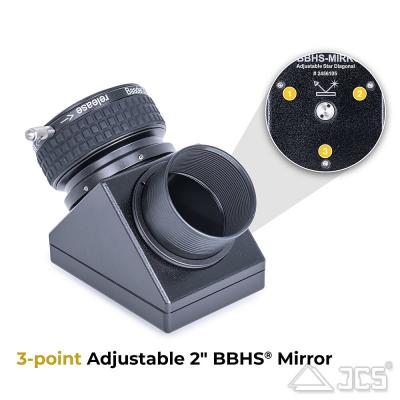 Baader 2" BBHS® Zenitspiegel mit Justagefunktion und 2" ClickLock Klemme