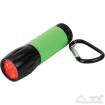 RedSight Pro Rotlicht-LED Taschenlampe mit 2 Helligkeitsstufen und Karabinerhaken