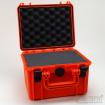 Outdoor Okular-Koffer 25, orange, Würfelschaum, Innen 23 x 18 x 16 cm