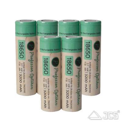 6er Set Lithium-Ionen-Akku Typ 18650 mit 3200mAh für ICU CAM6