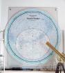 Drehbare Sternkarte Giordano C 140 cm. 50 Grad Nord, Deutsch